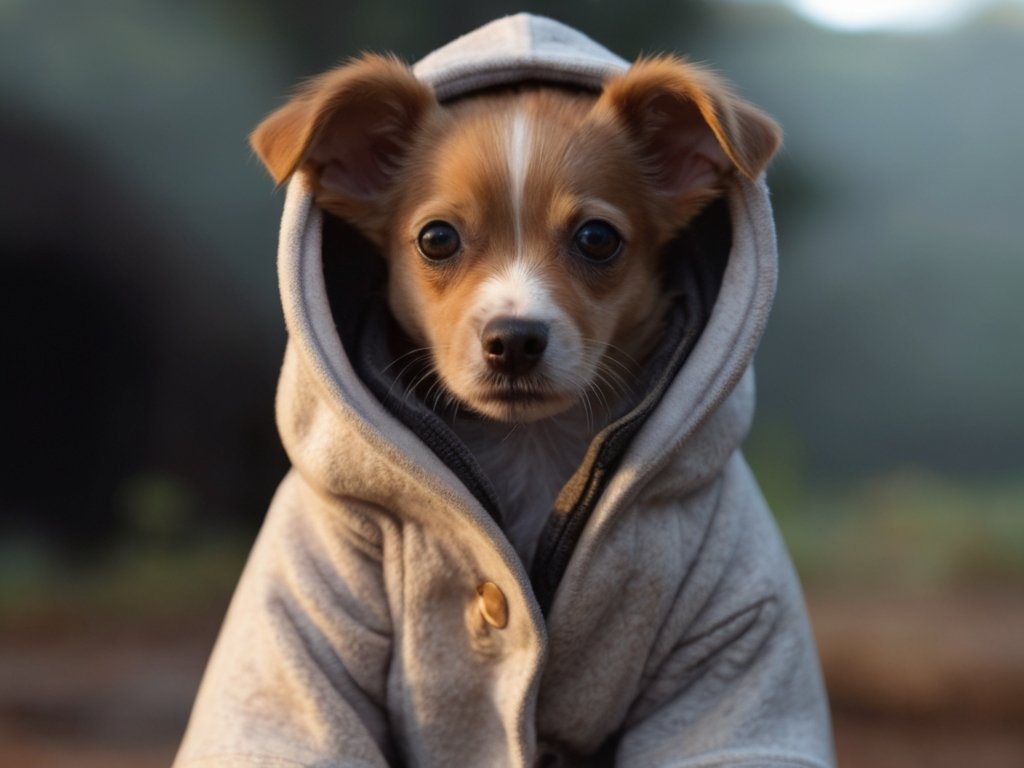 cachorro em um abrigo