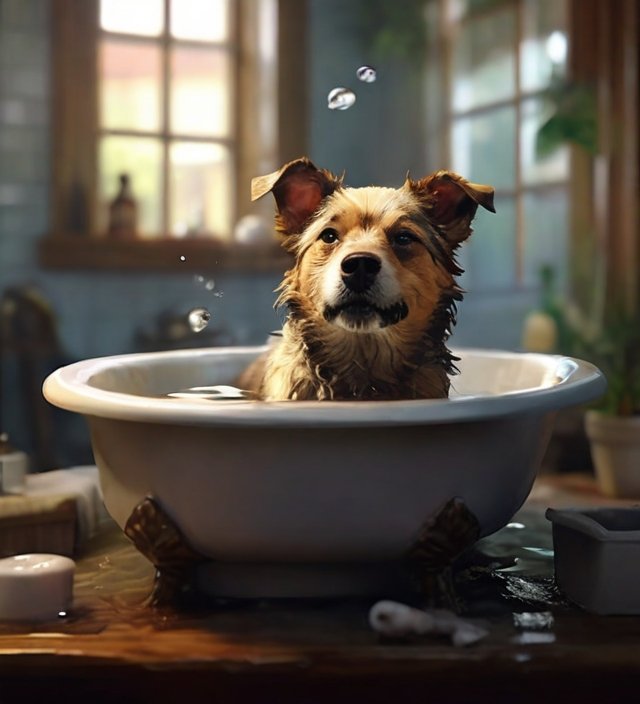Banho em Cachorro com Sabão de Coco