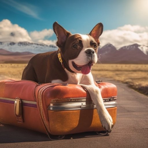 cachorro viajando