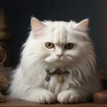gato persa branco